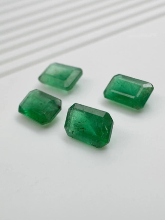 Szmaragd naturalny oktagon fasetowany 6x4 mm