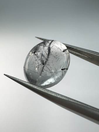 Kwarc z rutylem owal kaboszon 15,2x12 mm