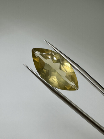 Lemon kwarc naturalny fasetowany markiza 23 x 11 mm