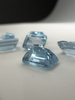 Niebieski topaz oktagon fasetowany 8x6 mm