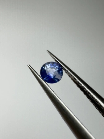 Szafir niebieski naturalny fasetowany okrągły fi 3,5 mm