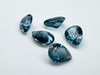 Topaz london blue gruszka fasetowany 4x3 mm