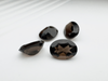 Kwarc dymny owal fasetowany 8x6 mm