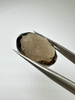 Kwarc dymny naturalny fasetowany owal 19 x 16 mm
