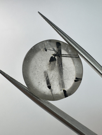 Kwarc z rutylem okrągły kaboszon fi 16,5 mm