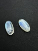 Moonstone rainbow kamień księżycowy para owal 14x7 mm