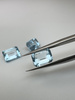 Niebieski topaz oktagon fasetowany 8x6 mm