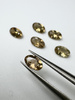 Turmalin fasetowany miedziany owal 5 x 3 mm