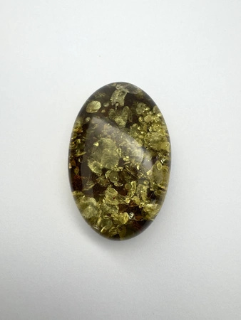 Bursztyn bałtycki naturalny owal kaboszon 43x27 mm