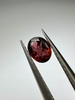 Turmalin fasetowany czerwony owal 5 x 4 mm