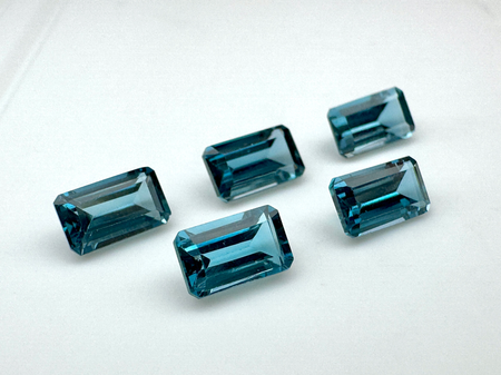 Topaz london blue oktagon fasetowany 5x3 mm