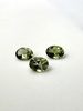 Turmalin fasetowany ciemny zielony owal 4x3 mm