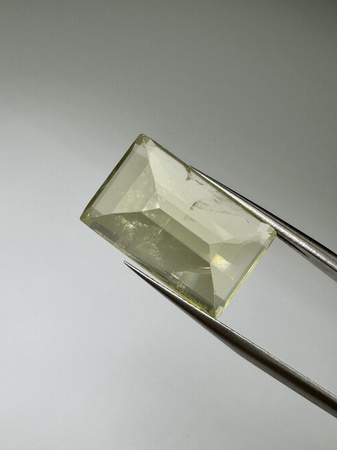 Lemon kwarc naturalny fasetowany prostokąt 18 x 12 mm