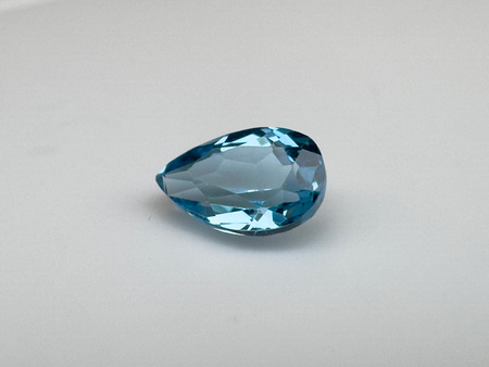 Topaz niebieski gruszka fasetowany 6x4 mm