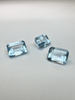 Niebieski topaz oktagon fasetowany 8x6 mm