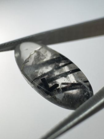 Kwarc z rutylem markiza kaboszon 19,8x9,2 mm