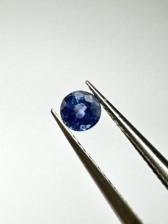 Szafir niebieski naturalny fasetowany okrągły fi 3,46 mm