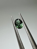 Turmalin fasetowany ciemny zielony owal 4x3 mm
