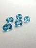 Niebieski topaz owal fasetowany 8x6 mm