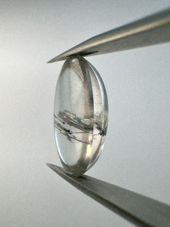 Kwarc z rutylem owal kaboszon 19,5x13,2 mm