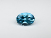 Topaz niebieski owal fasetowany 7x5 mm