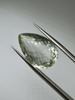 Zielony ametyst prasiolit fasetowany gruszka 21 x 13 mm