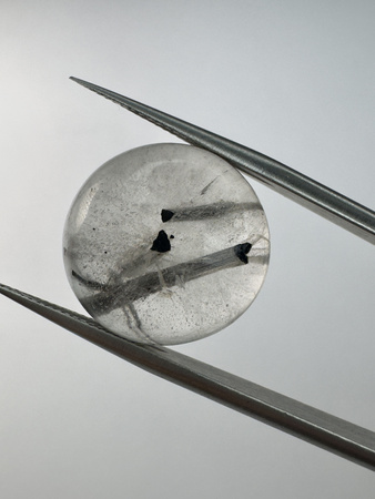 Kwarc z rutylem okrągły kaboszon fi 16,5 mm