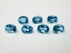 Niebieski topaz owal fasetowany 8x6 mm