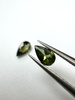 Turmalin fasetowany ciemny zielony gruszka 5 x 3 mm