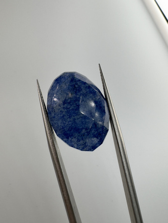 Szafir niebieski naturalny fasetowany owal 19x14 mm