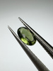 Turmalin fasetowany ciemny zielony owal 5 x 3 mm