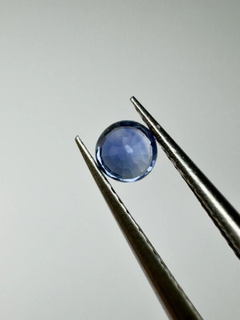 Szafir niebieski naturalny fasetowany okrągły fi 3,46 mm