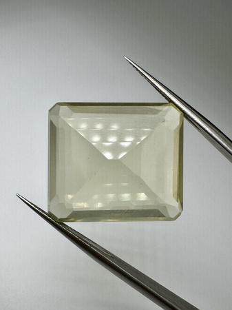 Lemon kwarc naturalny fasetowany oktagon 21 x 19 mm