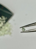 Szafir zielony naturalny okrągły fasetowany fi  1,25 mm
