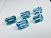 Topaz niebieski oktagon fasetowany 6x4 mm