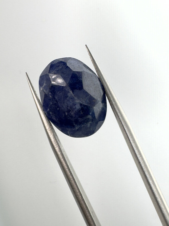 Szafir niebieski naturalny fasetowany owal 16,4x12,7 mm