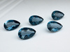 Topaz london blue gruszka fasetowany 6x4 mm