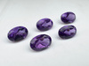 Ametyst owal fasetowany 6x4 mm