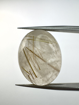 Kwarc z rutylem owal kaboszon 20,6x16,3 mm