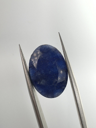 Szafir niebieski naturalny fasetowany owal 12,3x17,4 mm