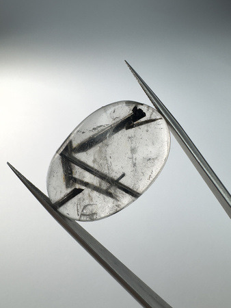 Kwarc z rutylem owal kaboszon 17,6x14,3 mm