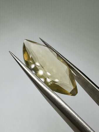 Lemon kwarc naturalny fasetowany markiza 23 x 11 mm