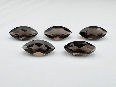 Kwarc dymny markiza fasetowany 8x4 mm