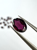 Granat rodolit  naturalny fasetowany owal 7x5 mm