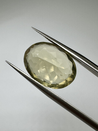 Lemon kwarc naturalny fasetowany owal 16 x 12 mm