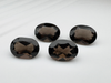 Kwarc dymny owal fasetowany 8x6 mm