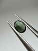 Turmalin fasetowany ciemny zielony owal 4x3 mm