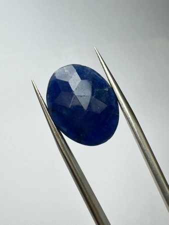 Szafir niebieski owal fasetowany 18,1x14 mm