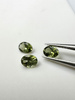 Turmalin fasetowany ciemny zielony owal 4x3 mm