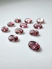 Turmalin fasetowany różowy owal 5 x 3 mm